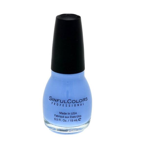 Sinful Colors Blue Nail Polish Enamel Sail La Vie Bottle Bold Fun Color Usa New - Picture 5 of 5